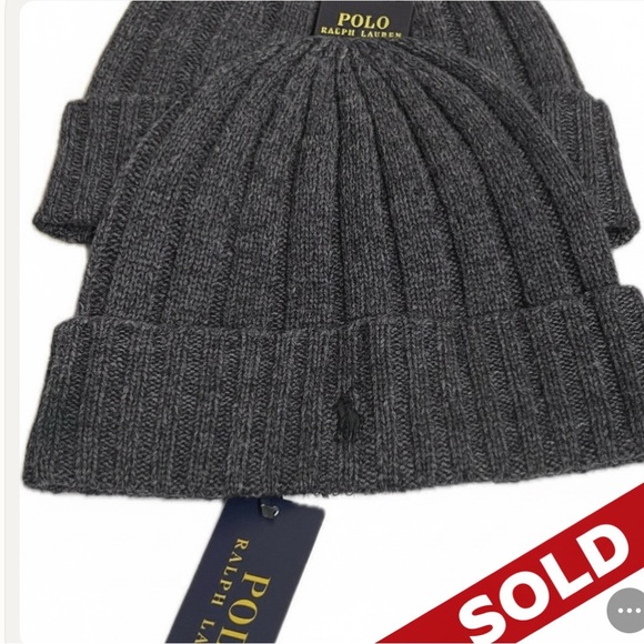 Polo Ralph Lauren Charcoal Knit Beanie
